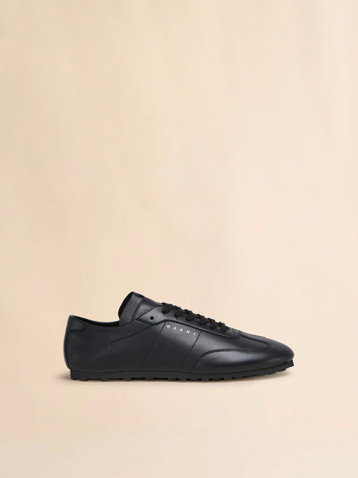 Black nappa leather Softy Soccer sneaker - Sneakers