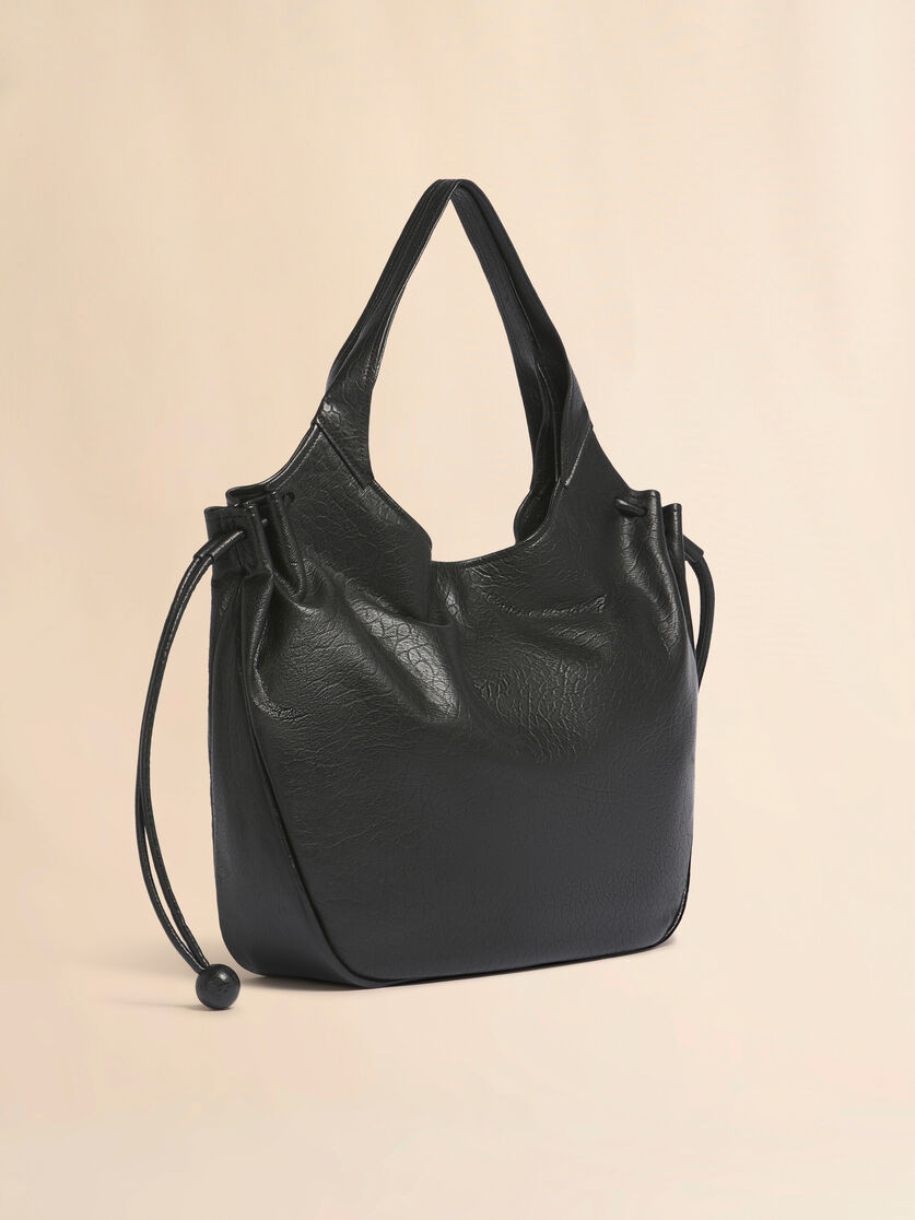 Black leather Trunkaroo Soft medium tote bag, Image 6