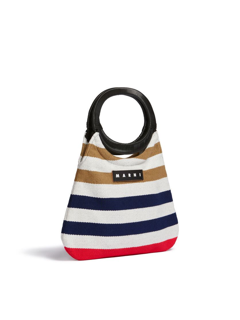 MARNI MARKET bag in multicolor striped cotton - Bags - Image 2