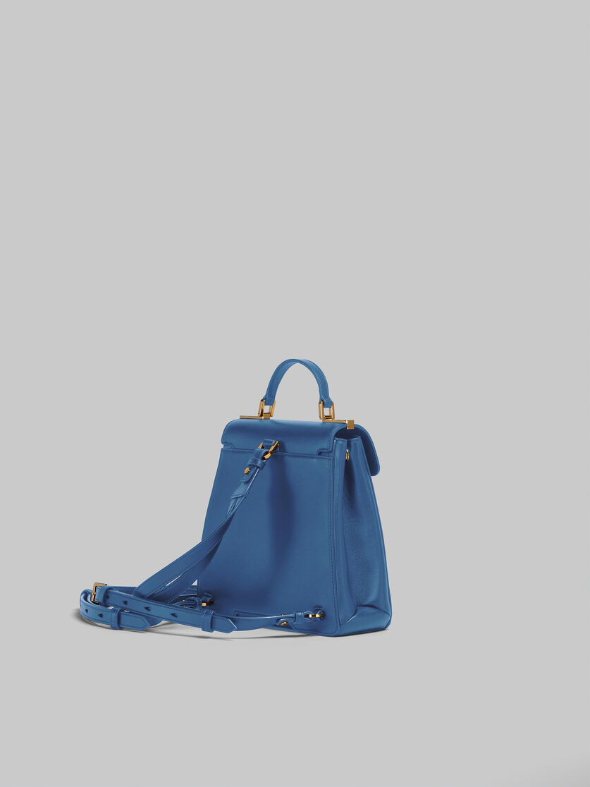 Blue leather Trunkaroo backpack - Backpacks - Image 3