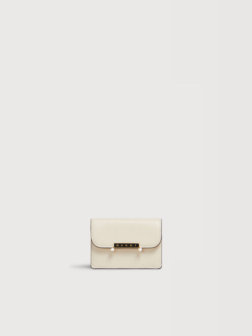 Cream leather Envelope card holder - Wallets