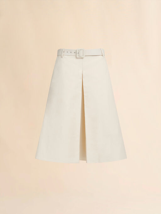 Marni Symbol 디테일 블랙 코튼 A-라인 스커트 - 스커트