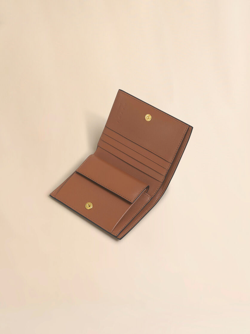 Brown leather Envelope bifold wallet - Wallets - Image 4