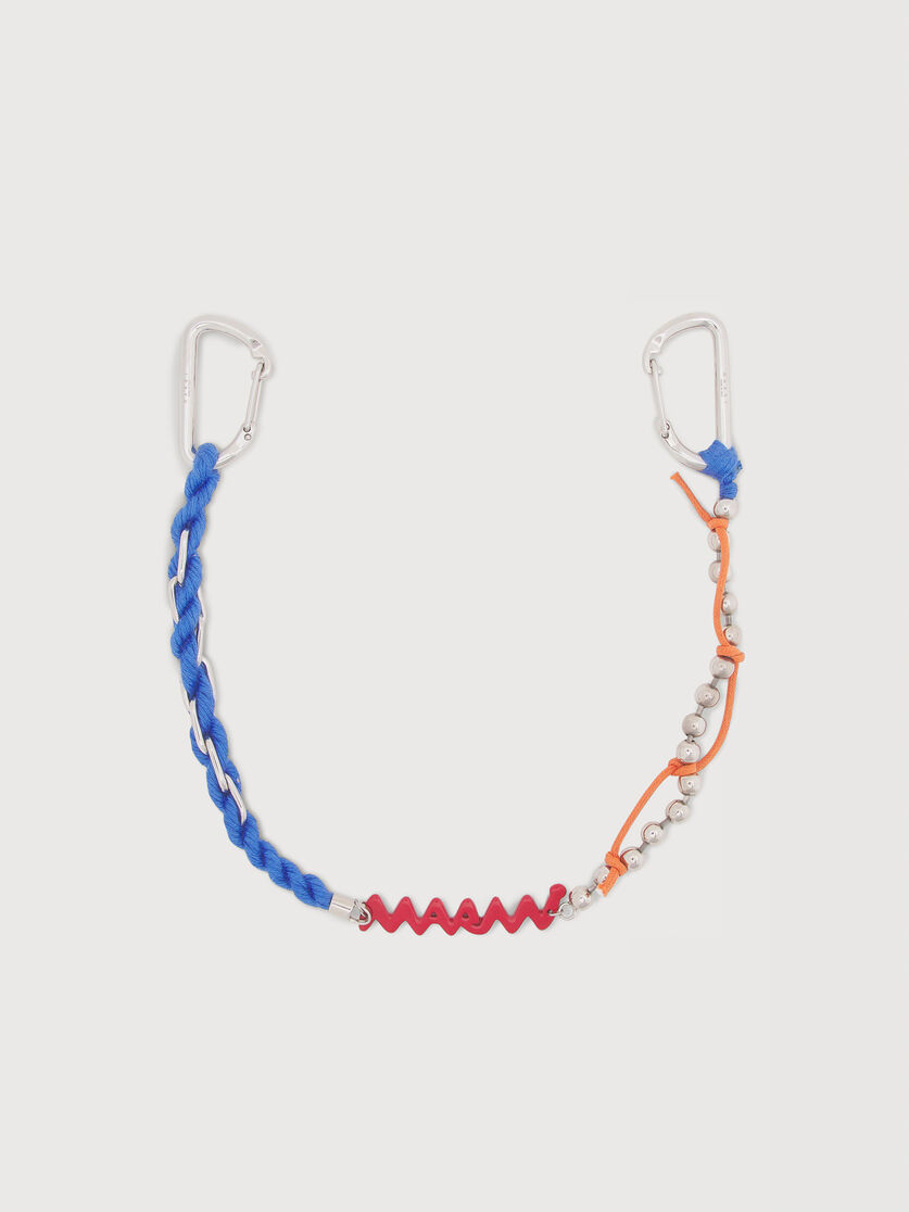 Red enamel Marni Symbol double hook charm, Image 1