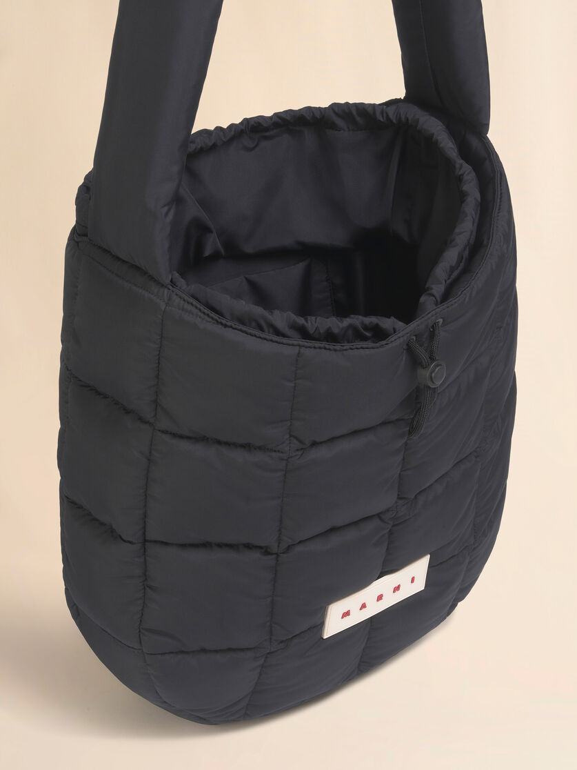 ブラック Puff ホーボーバッグ, Image 4