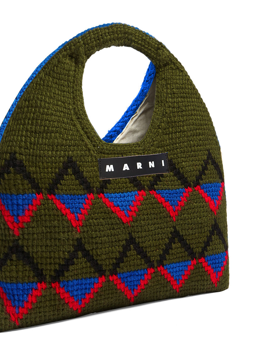 MARNI MARKET DOUBLE tech wool bag - Shopping Bags - Image 4
