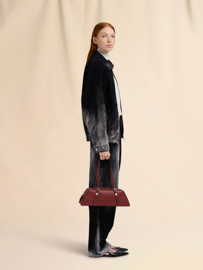 Gilet corto in cotone nero - Pullover - Image 5