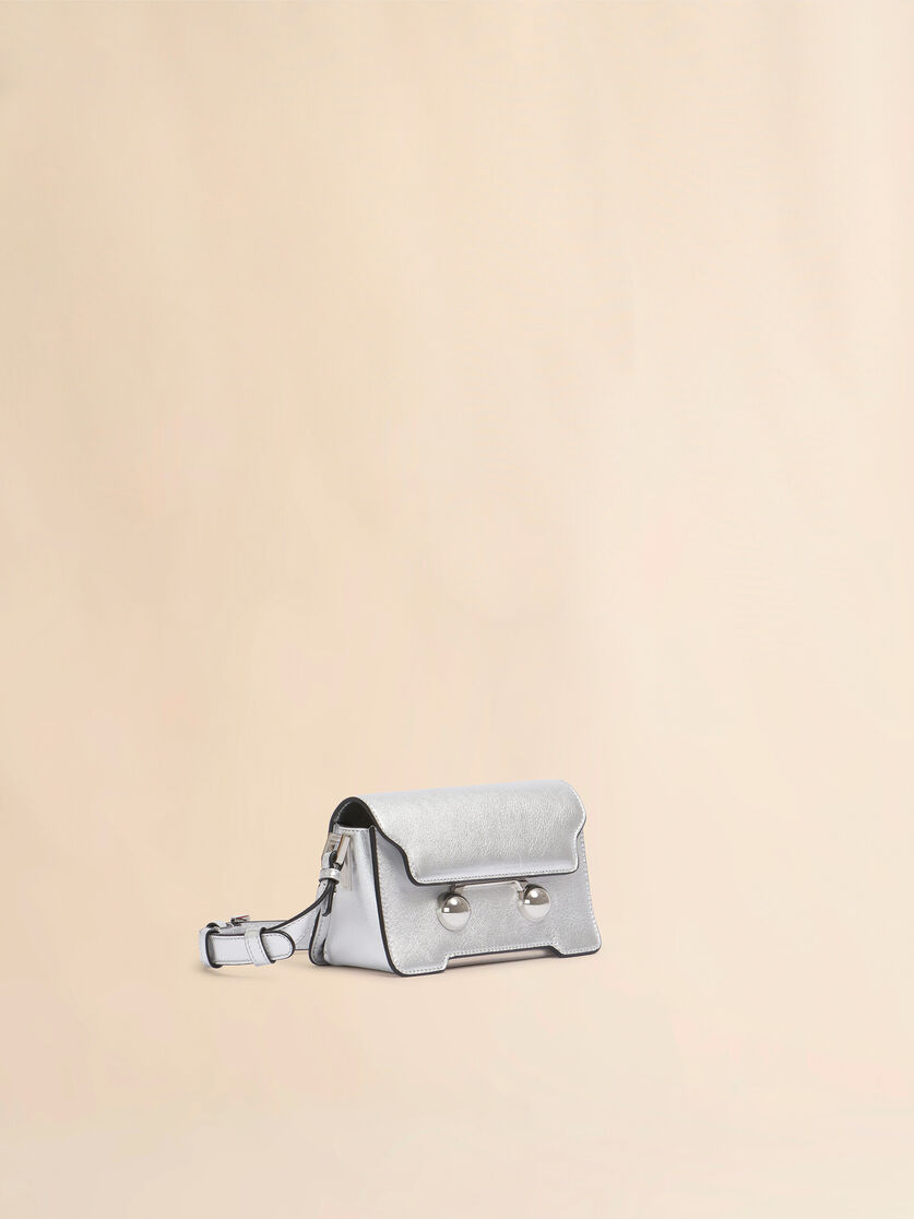 Silver leather Trunkaroo mini shoulder bag - Shoulder Bags - Image 6