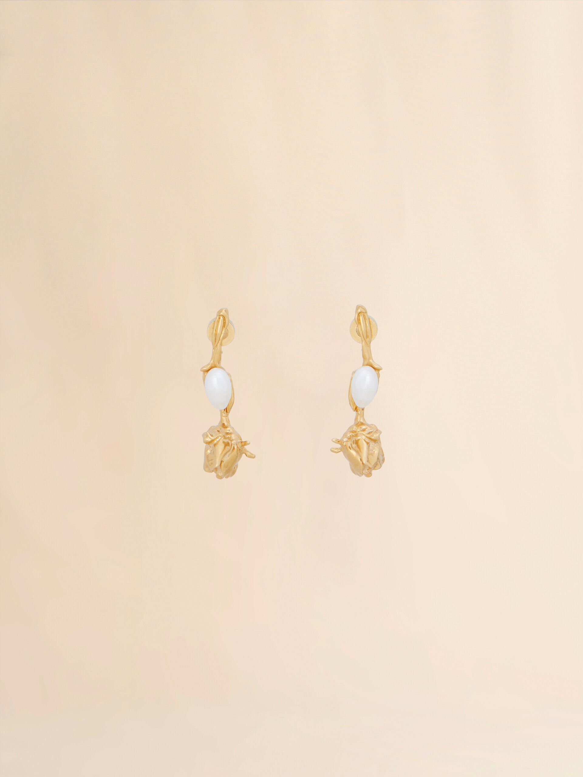 イヤリング Marni \"Marni Symbol\" drop earrings Gold metal Marni Symbol earrings | Marni