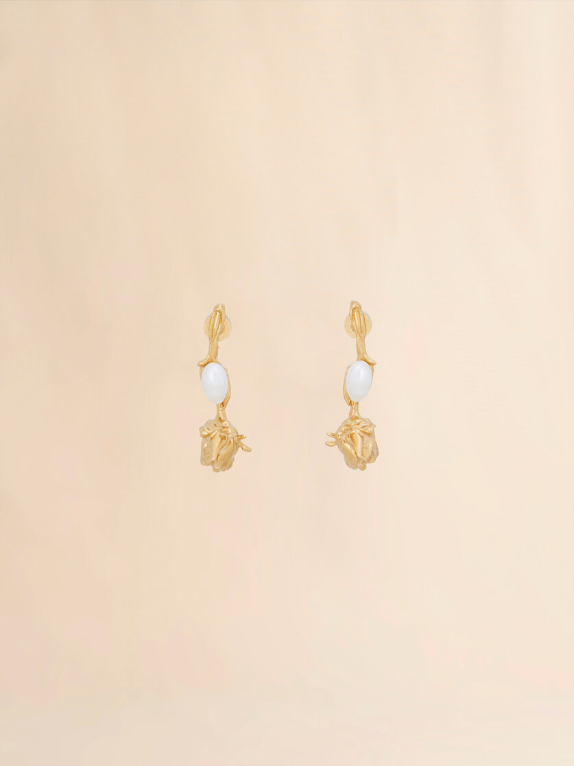 Pearls Flower Delirium drop earrings - Earrings - Image 1