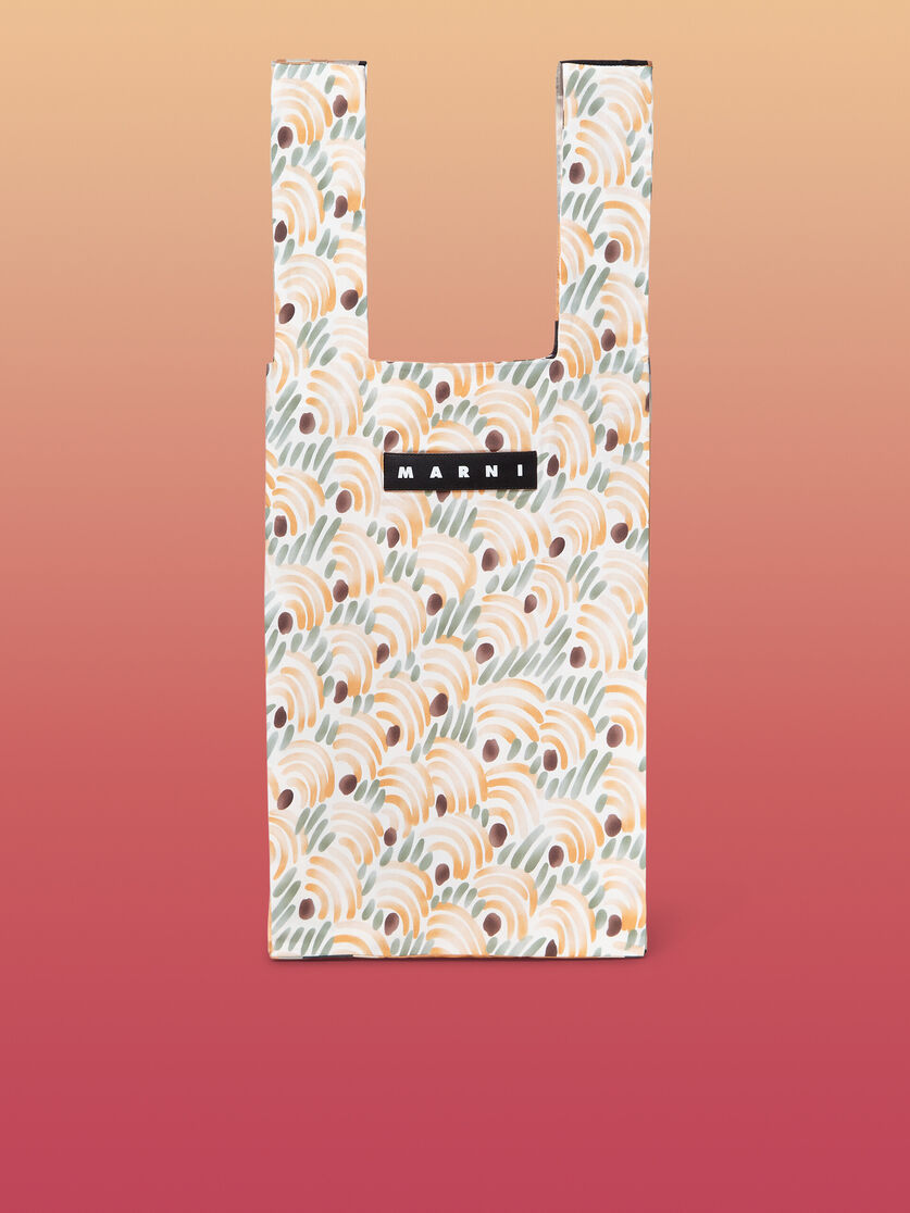 MARNI MARKET cotton shopping bag with abstract and pixel print - Shopping Bags - Image 1