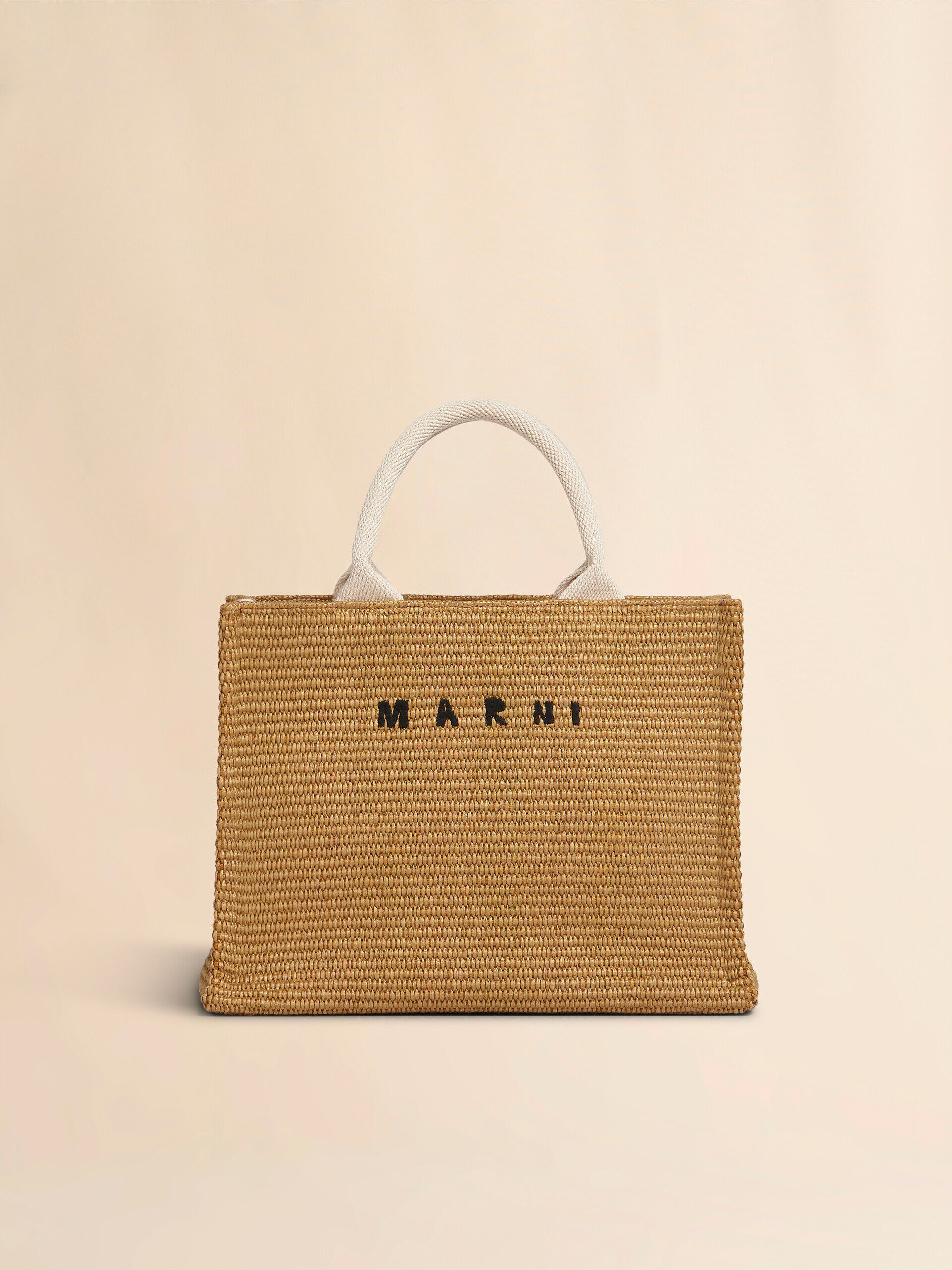 新品 MARNI トートバッグスモール かごバッグ 白 MARNI マルニ バッグ ピクニックバッグ バスケット SHMH006A00