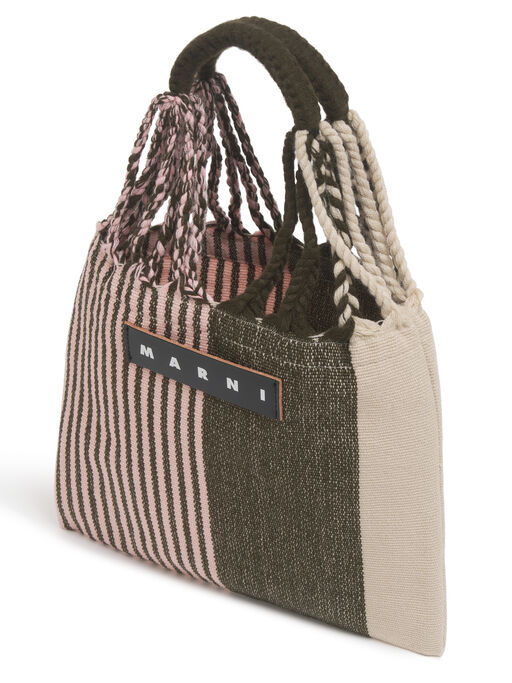 ウッド MARNI MARKET MINI HAMMOCK BAG - ショッピングバッグ