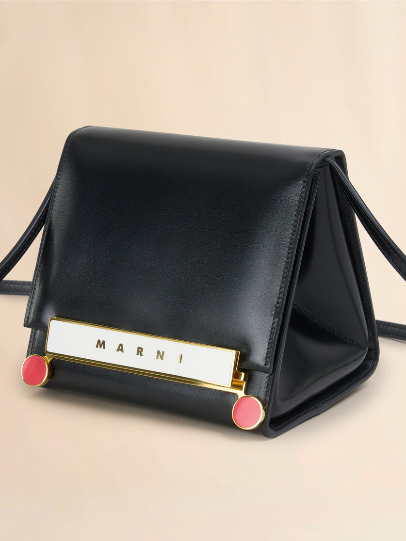 Black leather VHS small triangle bag - Shoulder Bags - Image 5