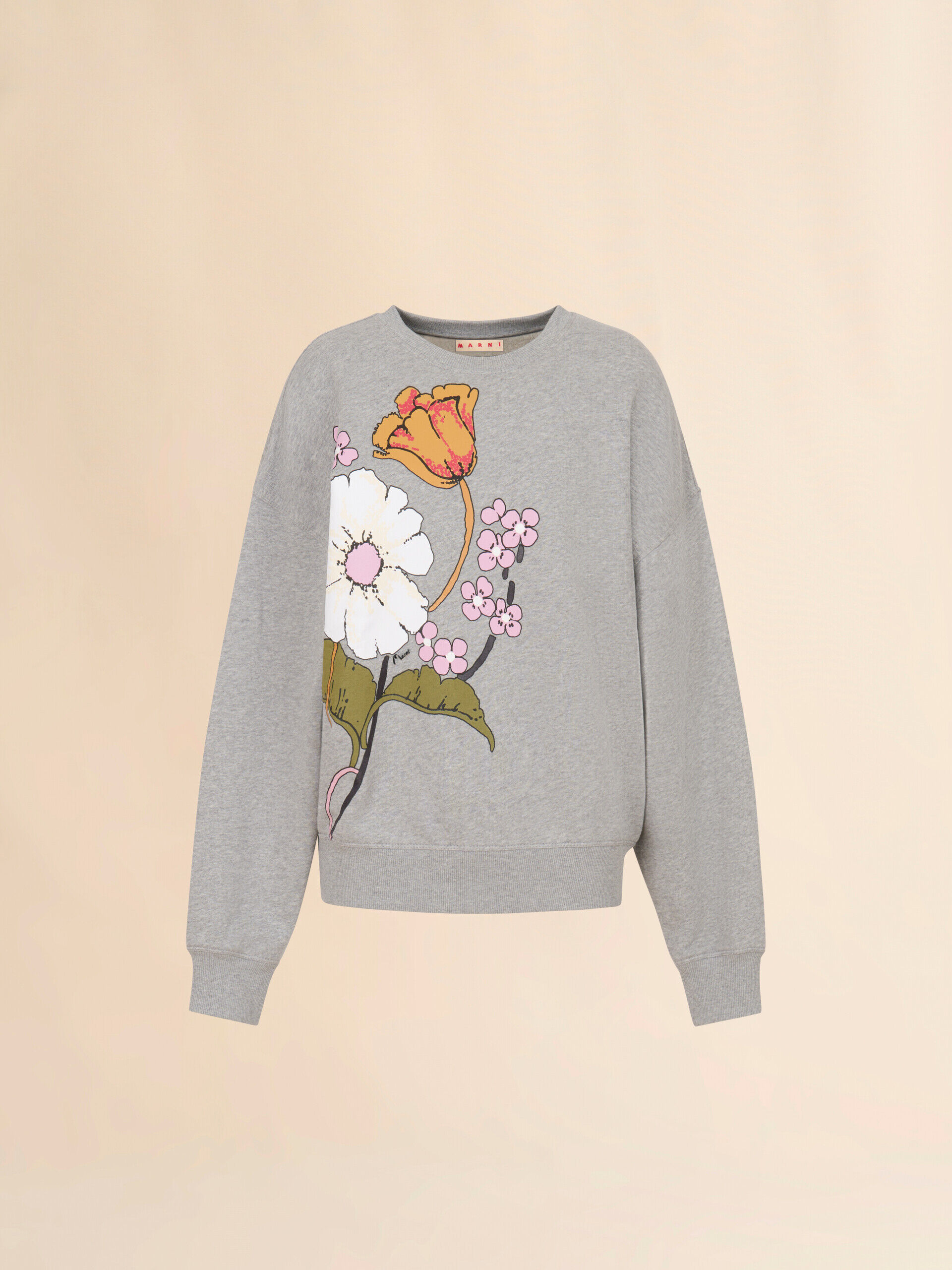 MARNI LOGO ORGANIC SWEATSHIRT 40 スウェット Brown Logo Sweatshirt by Marni | Rent the Runway
