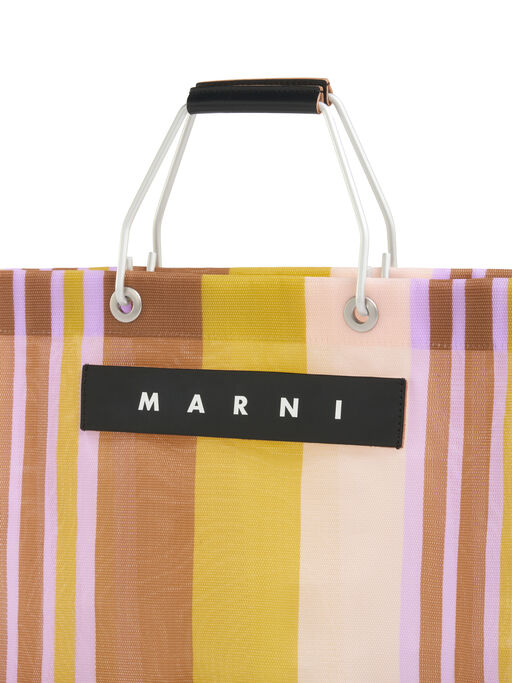 レーズン MARNI MARKET STRIPE BAG - ショッピングバッグ