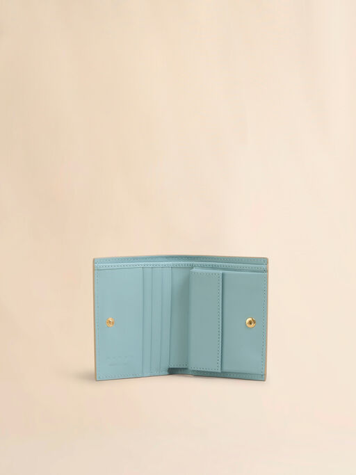 Beige bi-fold wallet with Marni Symbol embroidery - Wallets