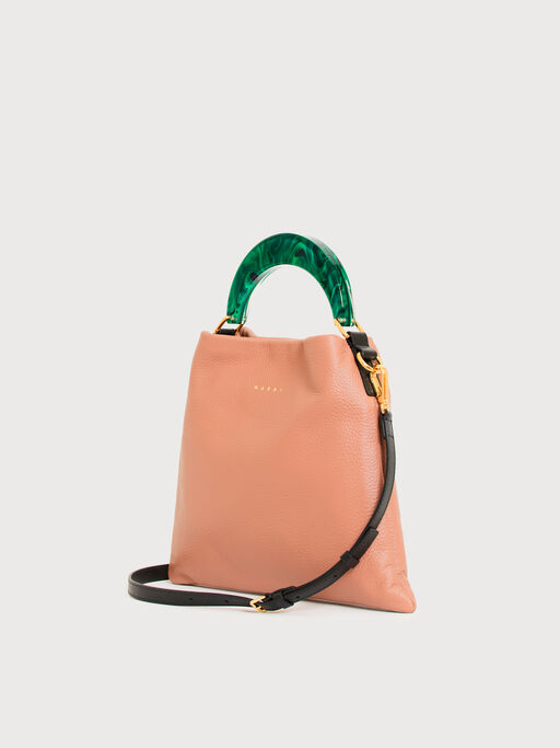 ブラウン レザー Venice スモールバッグ - ショルダーバッグ
