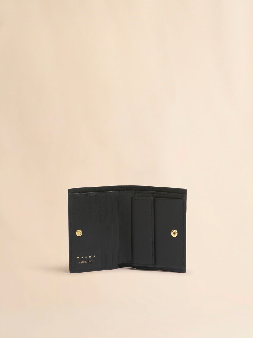 Black, grey and brown leather bifold wallet - Wallets - Image 2