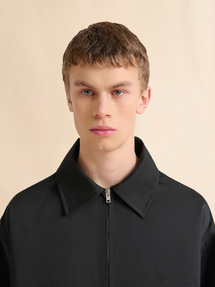 Black water-repellent taffeta jacket - Jackets - Image 4