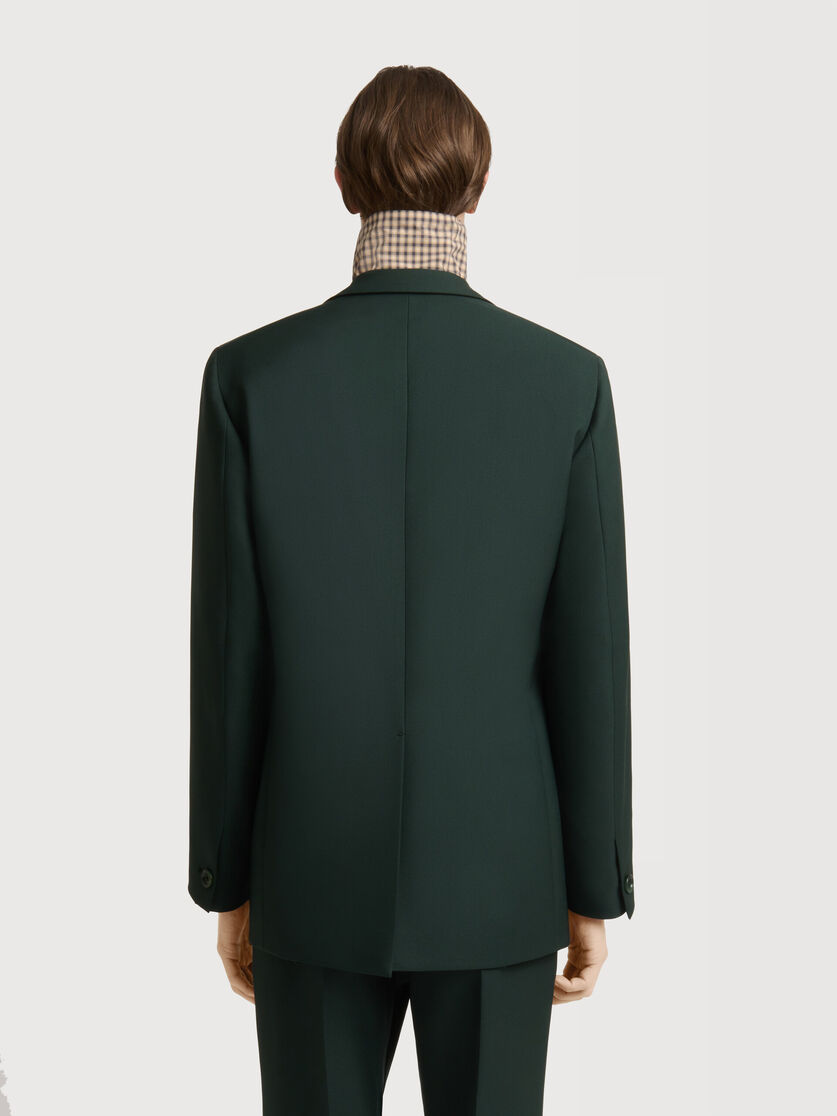 Deep green techno fabric jacket, Image 4