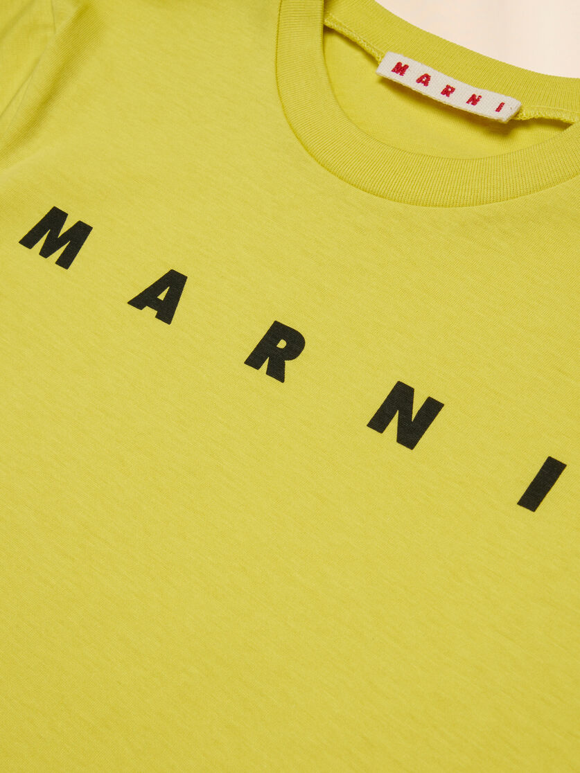 Yellow cotton T-shirt with Marni print - T-shirts - Image 4