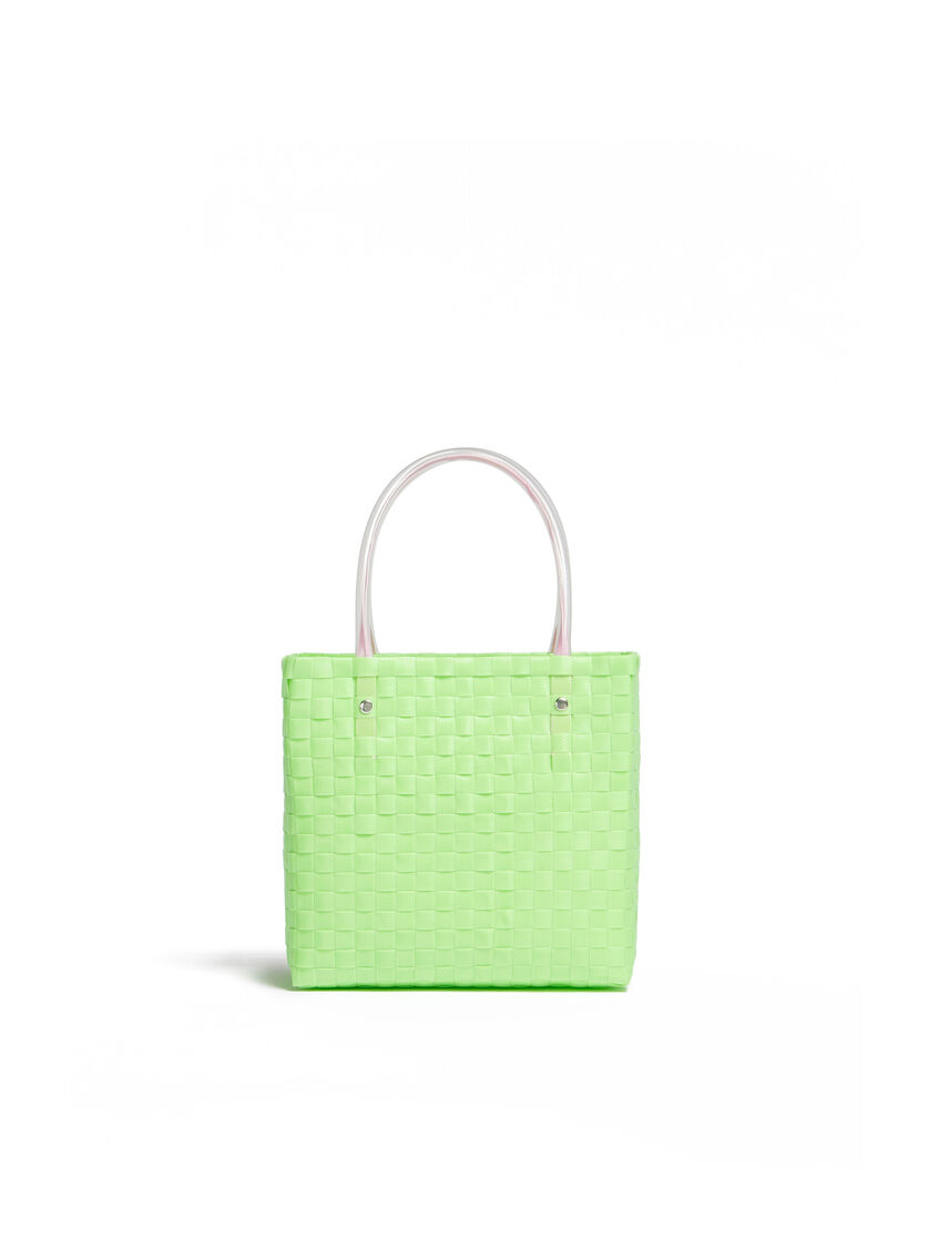 Light green MARNI MARKET ANIMAL BASKET bag - Shopping Bags - Image 3