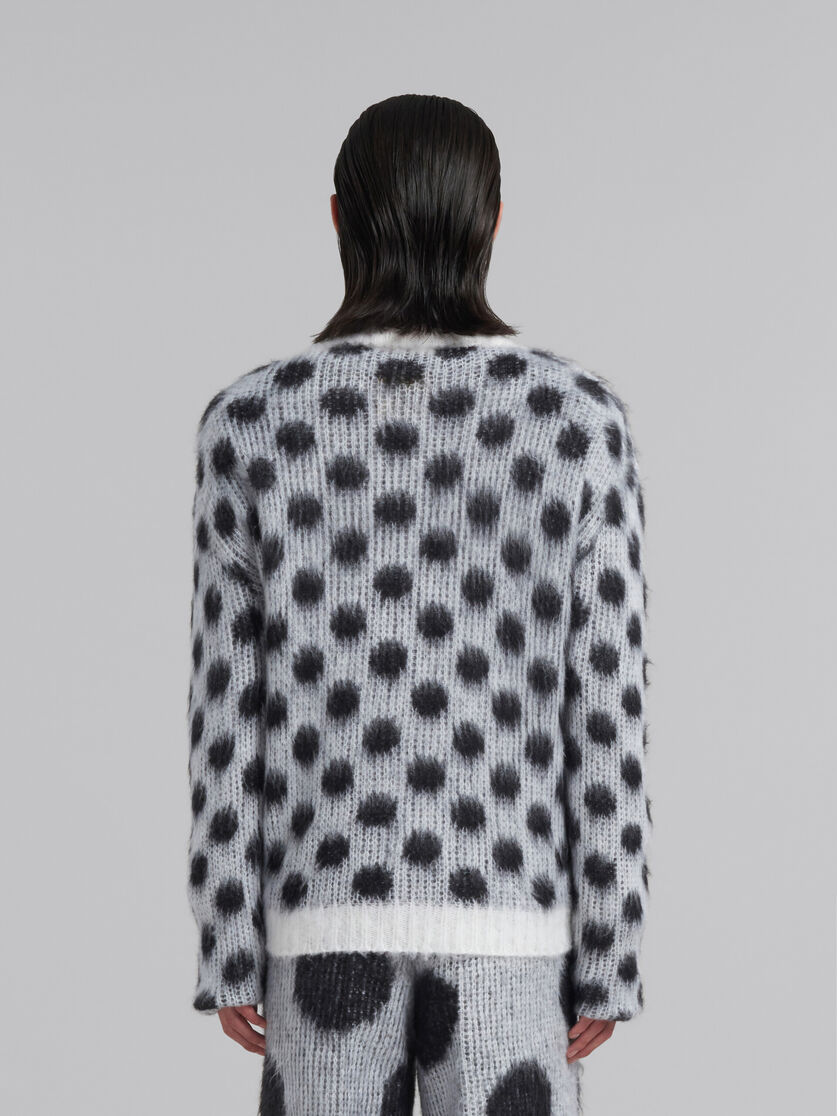White mohair jumper with polka dots - Pullovers - Image 3