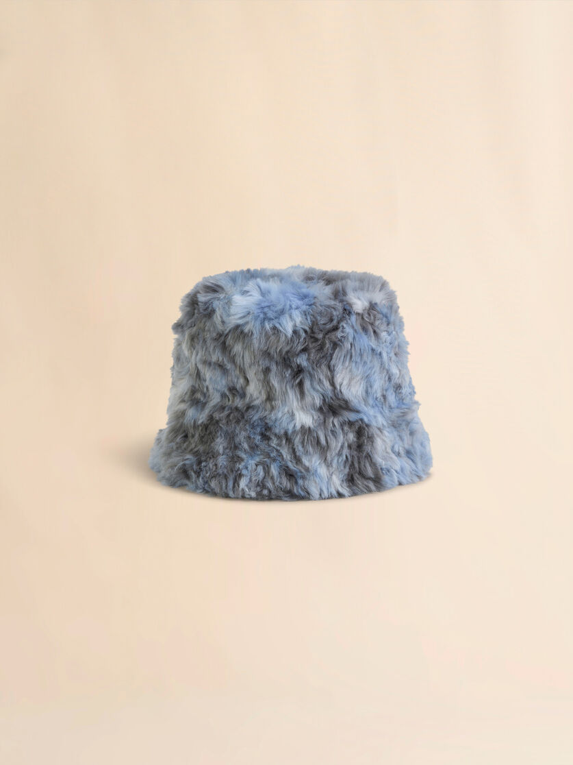 Gorro de pescador de jacquard de pelo largo gris - Sombrero - Image 3