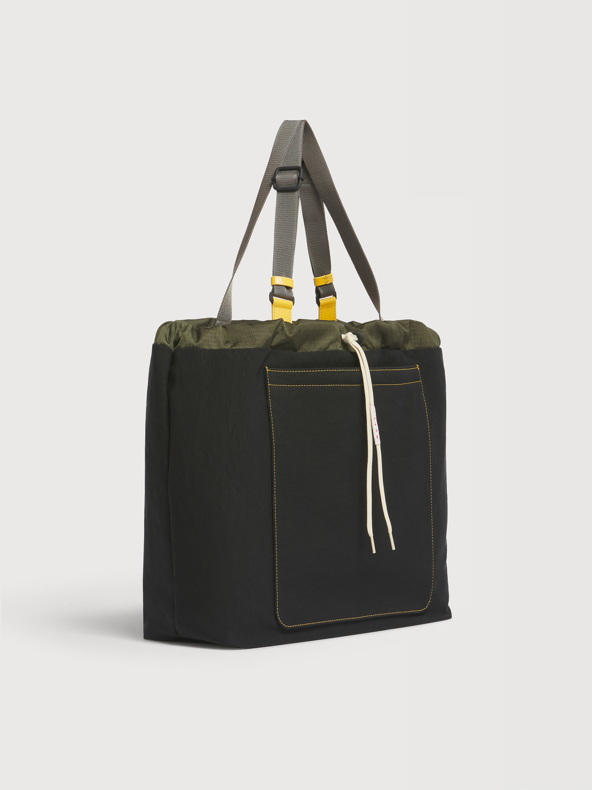 ブラック テクニカルファブリック製トートバッグ | Marni