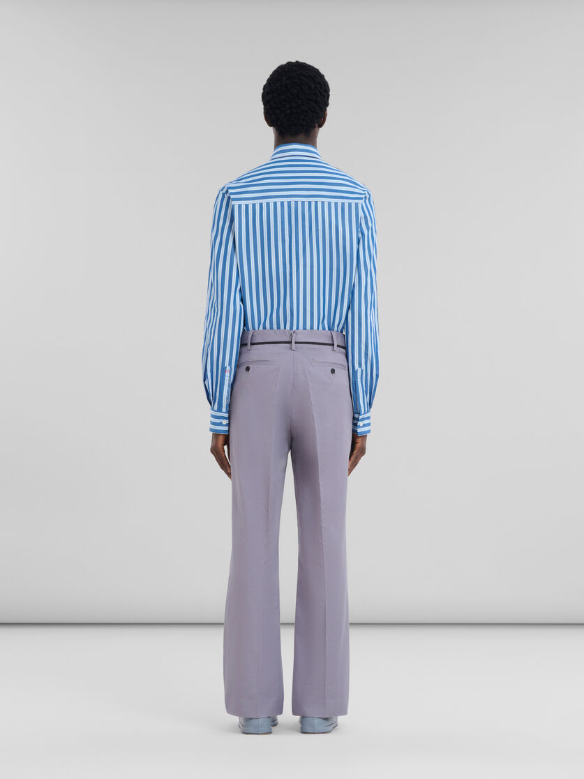 Pantalón chino azul de gabardina ecológica - Pantalones - Image 3
