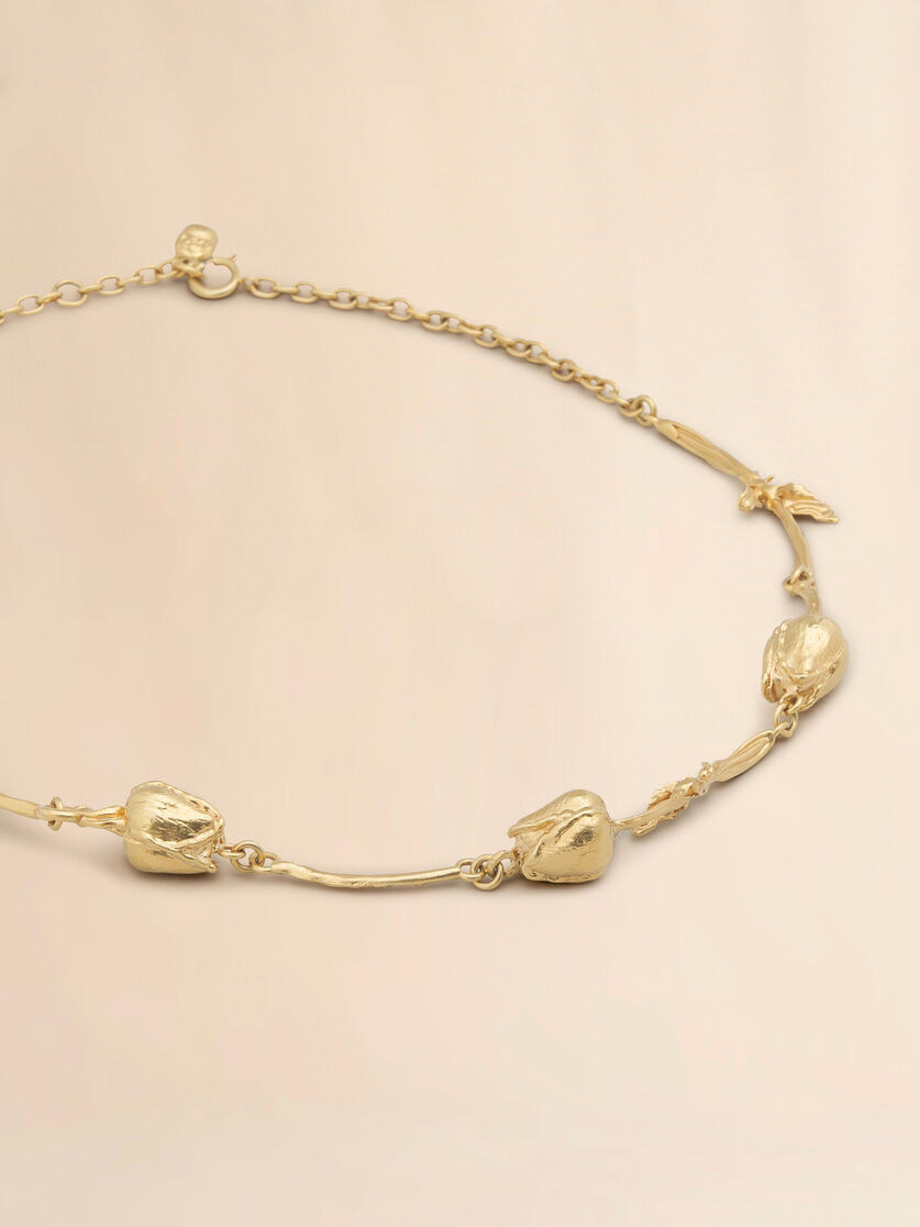 Gold Tulip necklace - Necklaces - Image 2