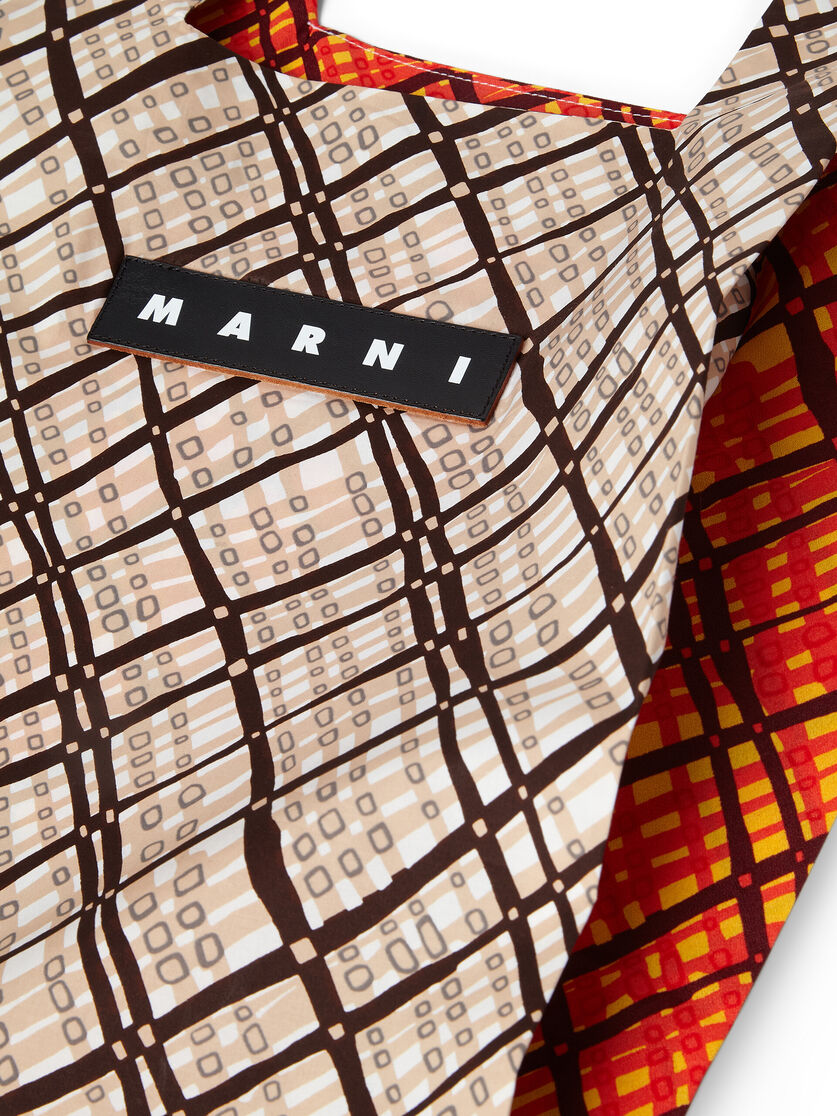 MARNI MARKET cotton shopping bag with vintage motif - Shopping Bags - Image 4
