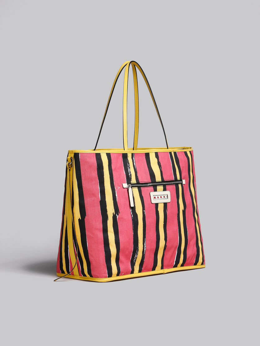 Small reversible Janus Shopping Bag in blue felt and cotton Marni