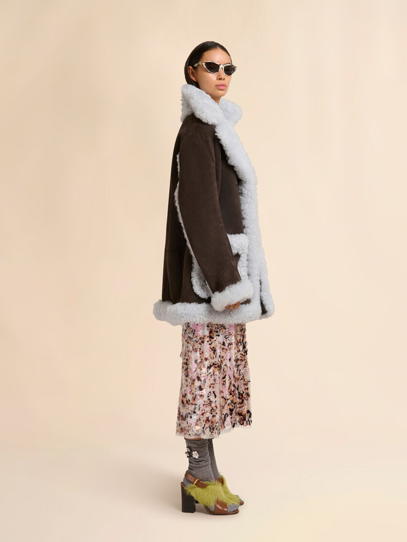 Chaqueta oversize de borreguito marrón, Image 6