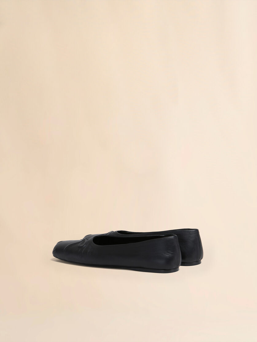 Pink nappa leather seamless Little Bow ballet flat - Ballet Shoes - Image 3