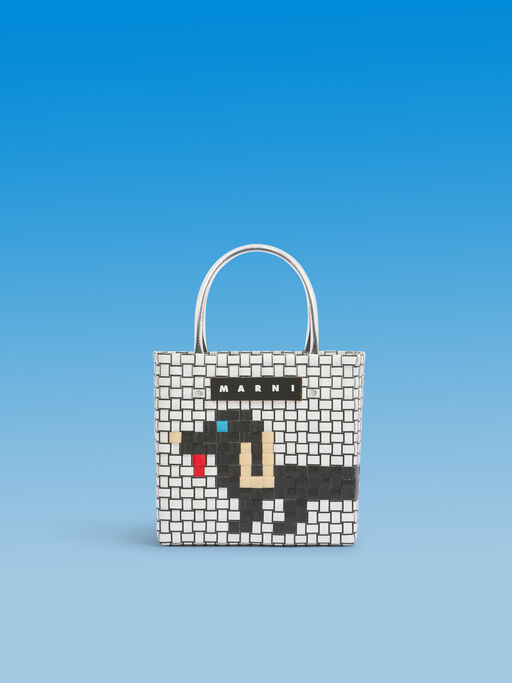 ブラックドッグ MARNI MARKET ANIMAL BASKET - ショッピングバッグ