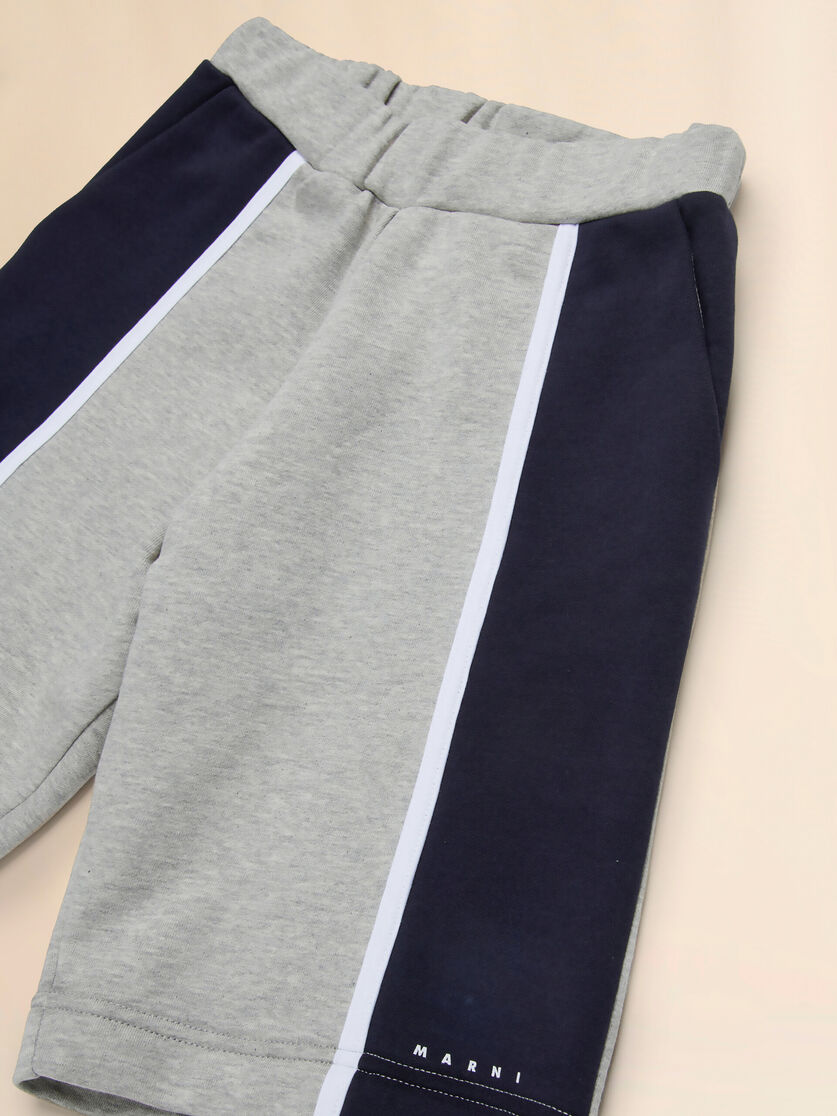 Fleece shorts with colorblock details - Pants - Image 3