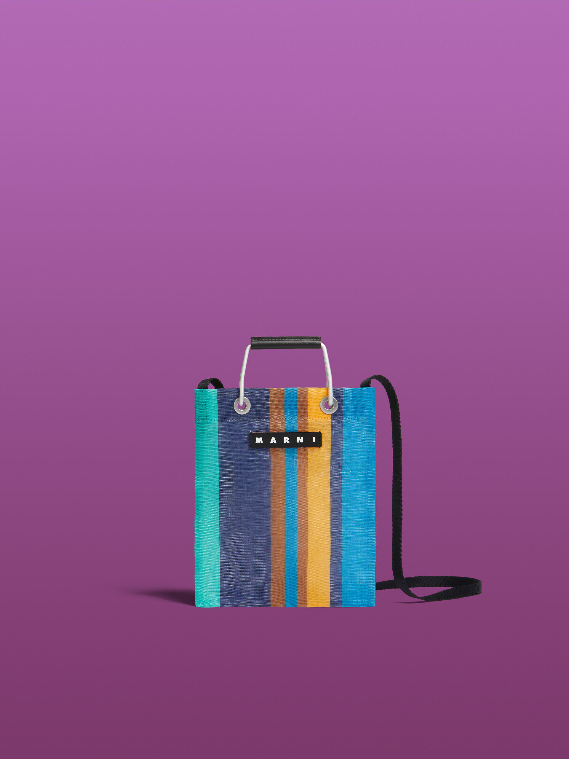 ナルシスブルー MARNI MARKET STRIPE MINI SHOULDER BAG | Marni