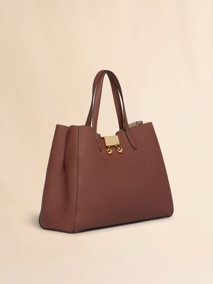 Black leather medium Trunkaroo Tote handBag - Handbag - Image 3