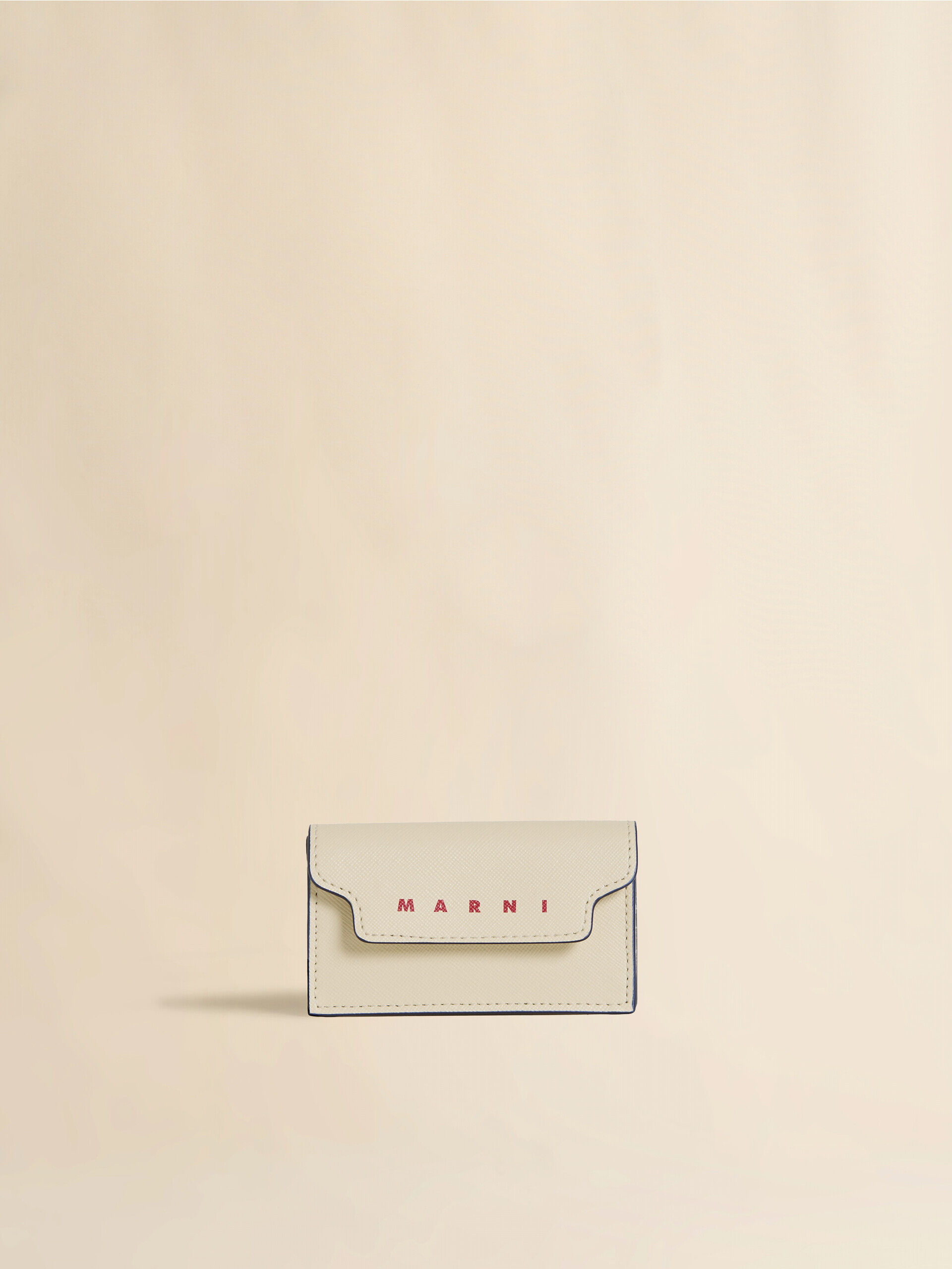 クリーム レザー製名刺入れ | Marni
