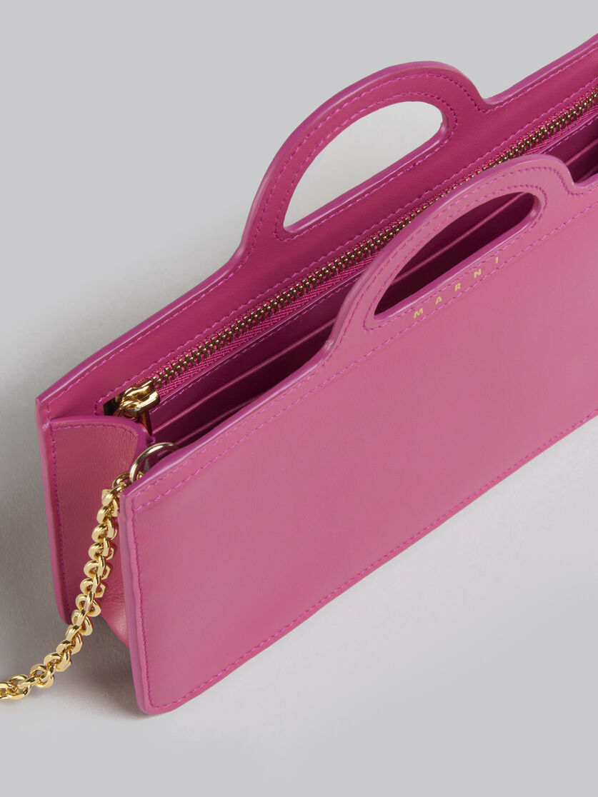 Pink leather Tropicalia long wallet with chain strap - Wallets - Image 4