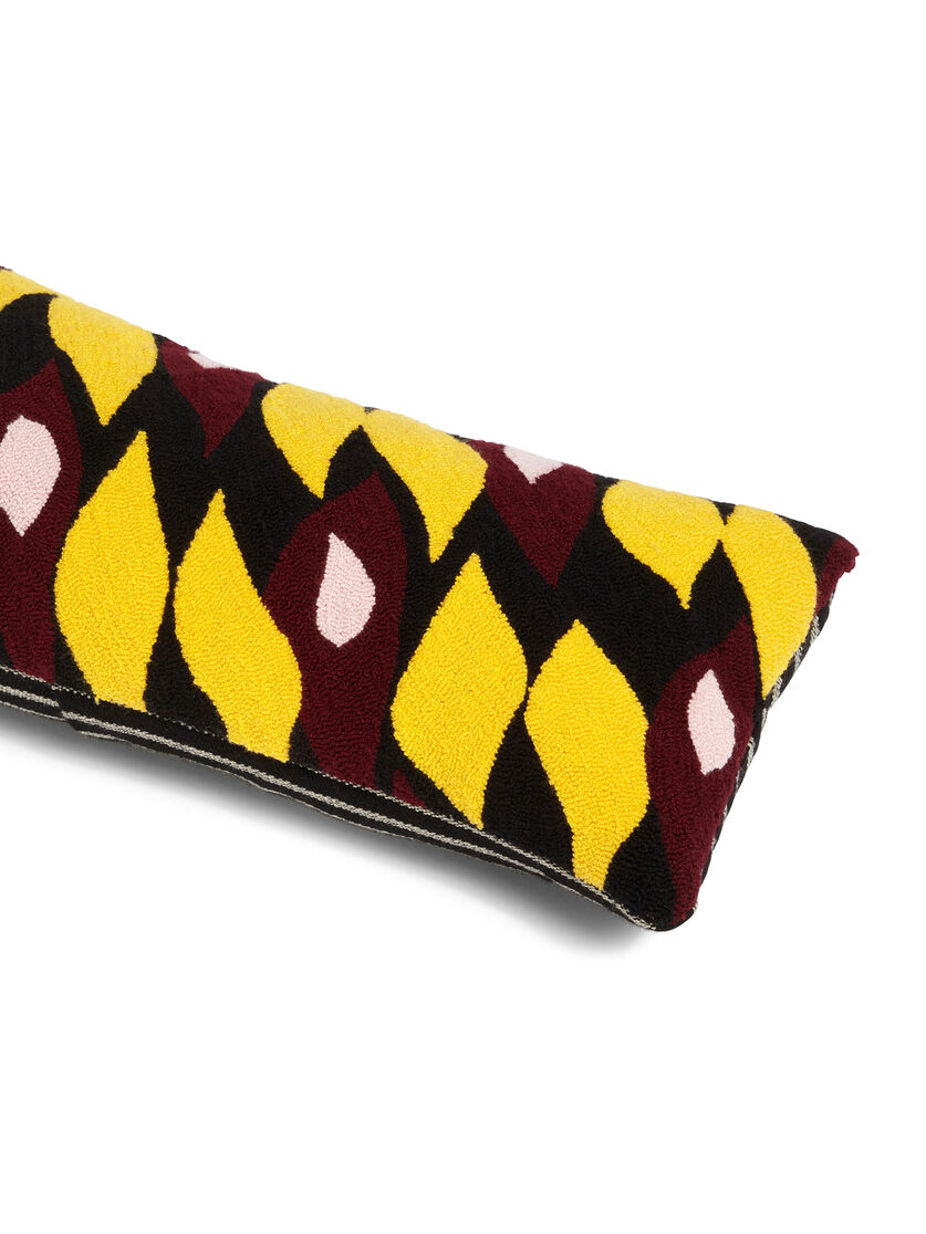 MARNI MARKET cushion in black fabric with flower motif - Furniture - Image 3