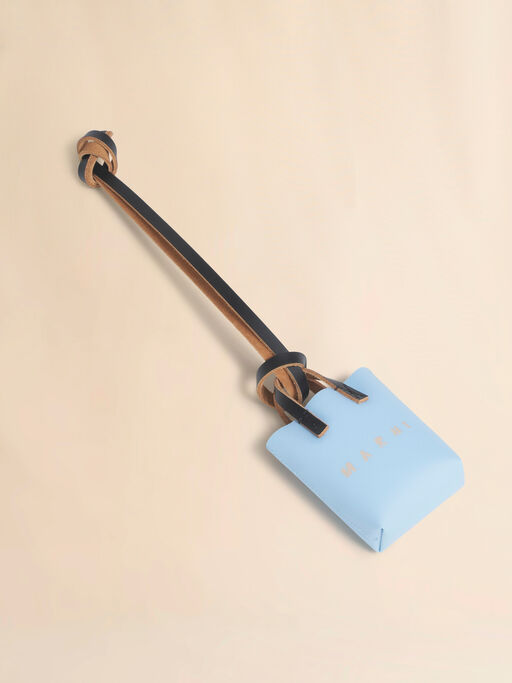 Ciondolo micro tote bag blu - Portachiavi