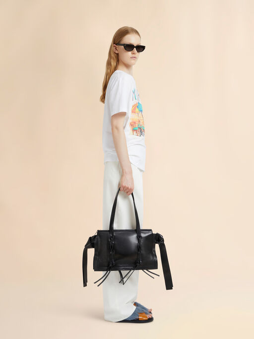 Black leather Amulet small bag - Shoulder Bags