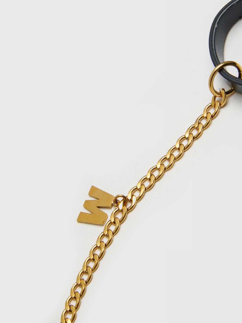 Gold-tone metal Marni charm keyring, Image 3