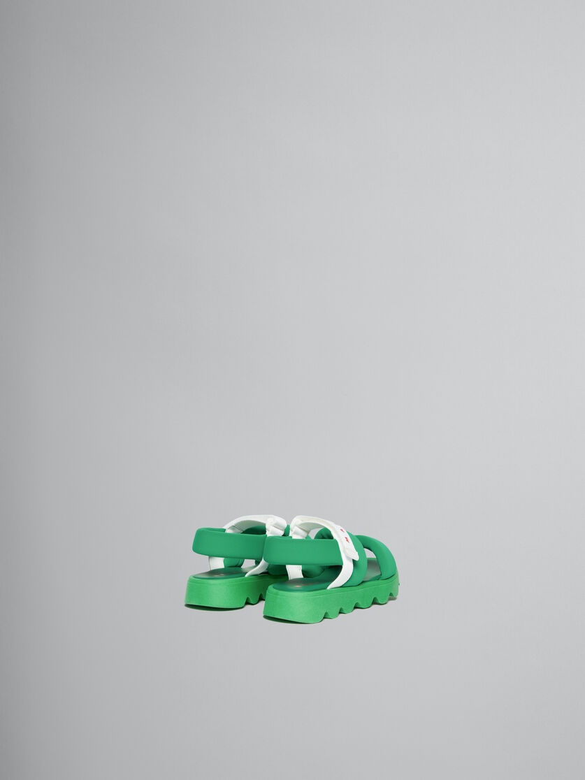 グリーン パディングライクラ製 サンダル - キッズ - Image 3