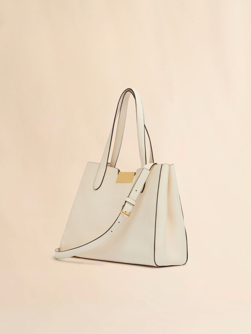 Borsa a mano Trunkaroo Tote piccola in pelle grigia - Borse a mano - Image 2