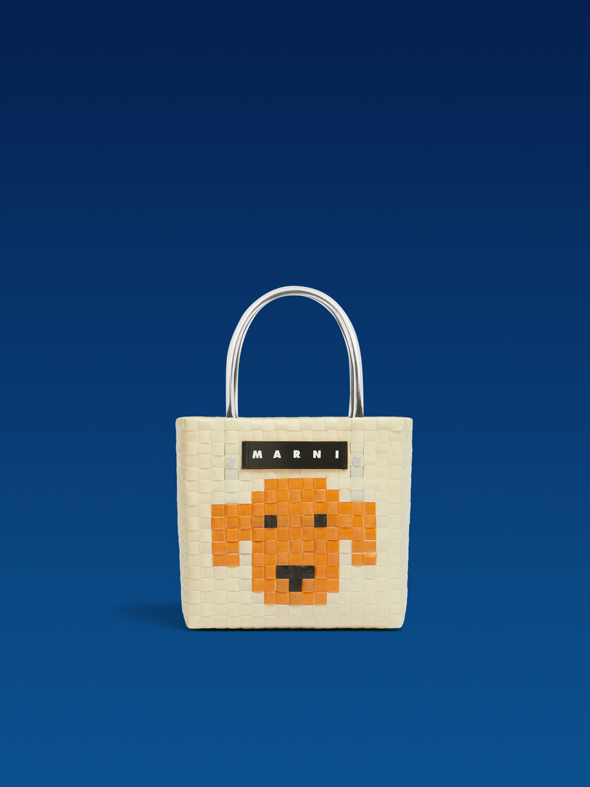 MARNI MARKET ANIMAL BASKET Tasche in Hellrosa - Shopper - Image 1