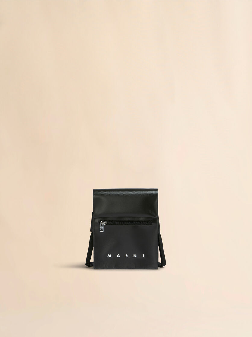 Black pouch with shoelace strap - Shoulder Bags - Image 1
